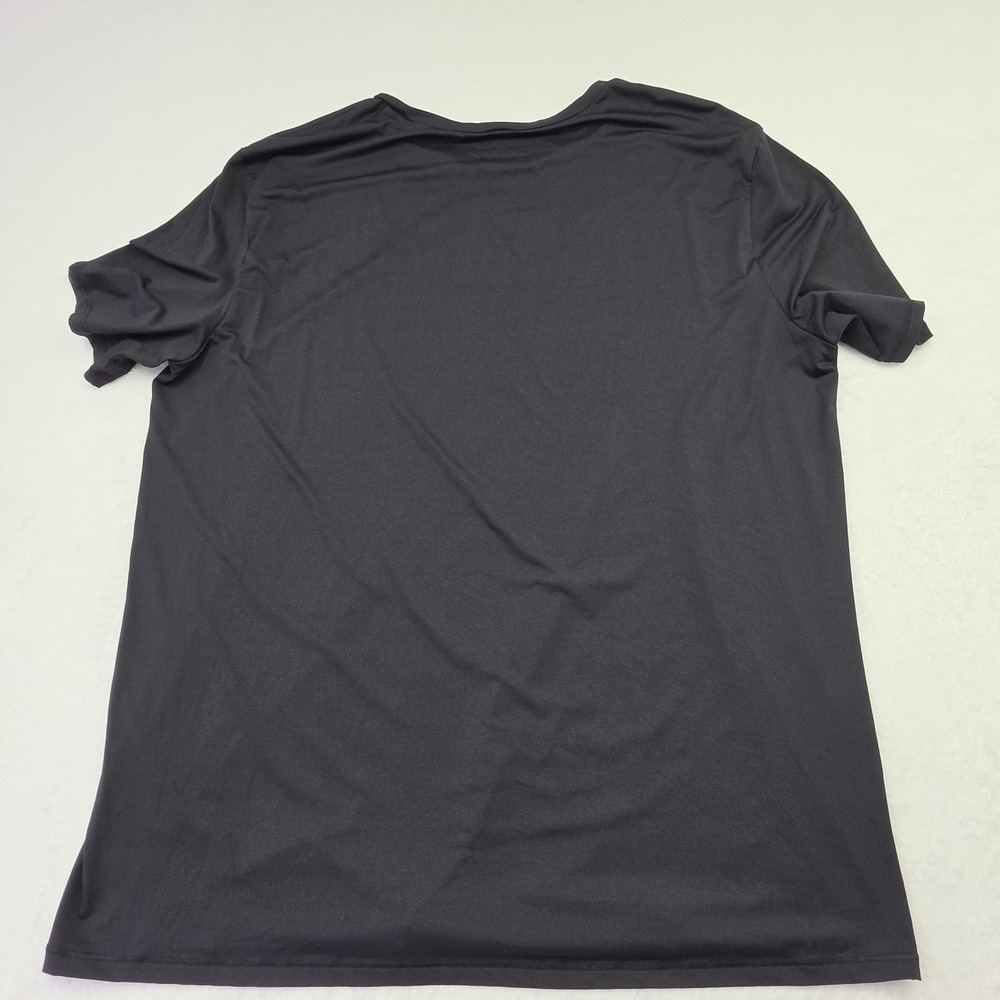 Skims Womens Black Crew Neck T Shirt XL Stretch Basic Short Sleeve Tee - Picture 4 of 6